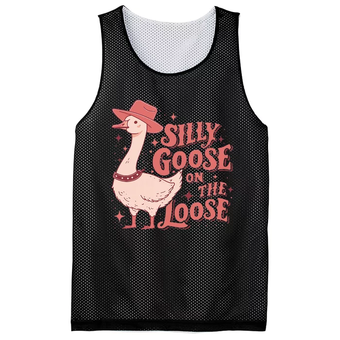 Silly Goose On The Loose Cow Cow Mesh Reversible Basketball Jersey Tank