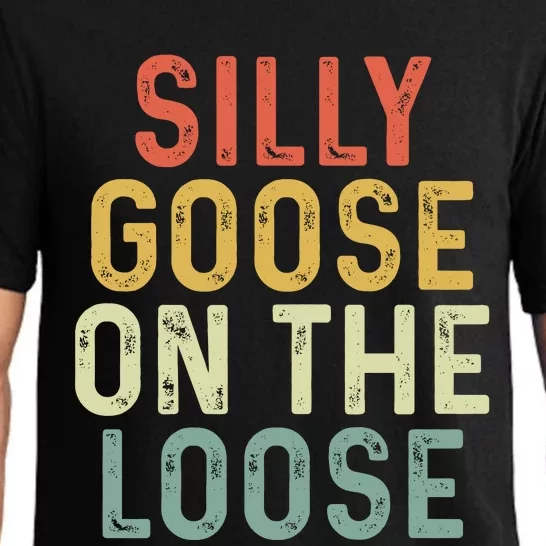 Silly Goose On The Loose Retro Pajama Set