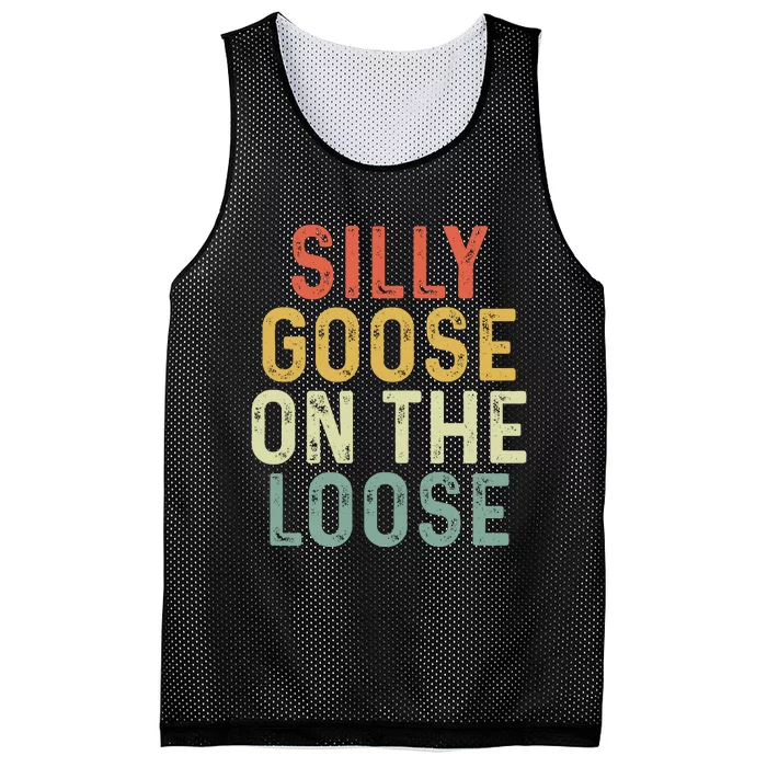 Silly Goose On The Loose Retro Mesh Reversible Basketball Jersey Tank