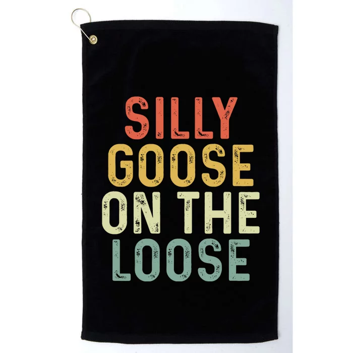 Silly Goose On The Loose Retro Platinum Collection Golf Towel