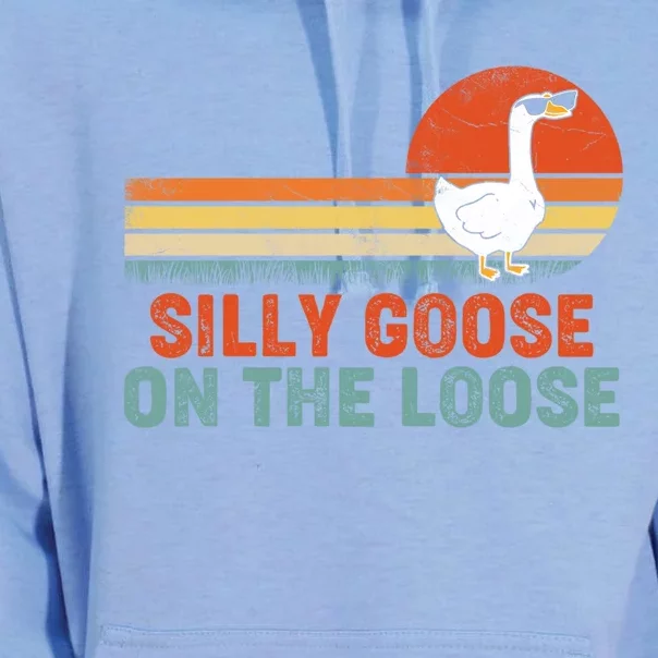 Silly Goose On The Loose Funny Saying Gift Unisex Surf Hoodie