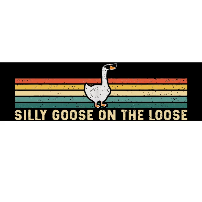 Silly Goose On The Loose Funny Silly Goose University Bumper Sticker