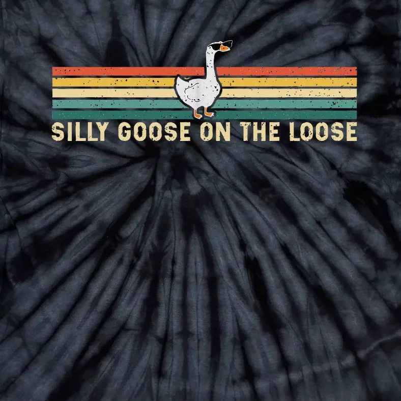 Silly Goose On The Loose Funny Silly Goose University Tie-Dye T-Shirt