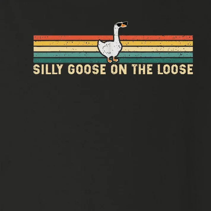 Silly Goose On The Loose Funny Silly Goose University Toddler Long Sleeve Shirt