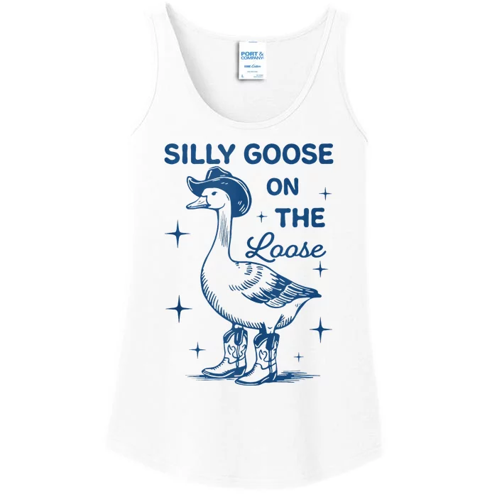 Silly Goose On The Loose Ladies Essential Tank