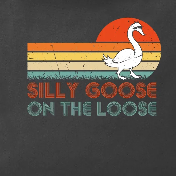 Silly Goose On The Loose Zip Tote Bag