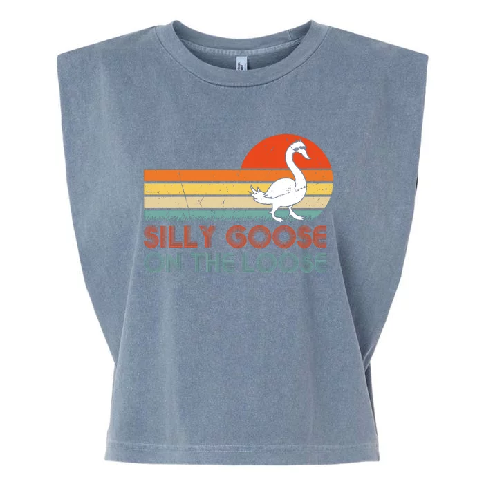 Silly Goose On The Loose Garment-Dyed Women's Muscle Tee