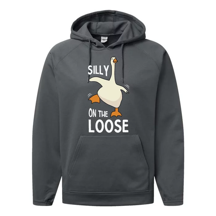 Silly Goose On The Loose Performance Fleece Hoodie