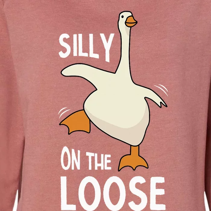 Silly Goose On The Loose Womens California Wash Sweatshirt