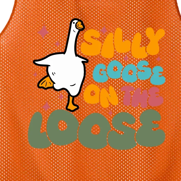 Silly Goose On The Loose Stupid And Silly Goose Mesh Reversible Basketball Jersey Tank