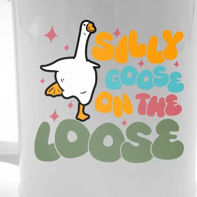 Silly Goose On The Loose Stupid And Silly Goose Front & Back Beer Stein