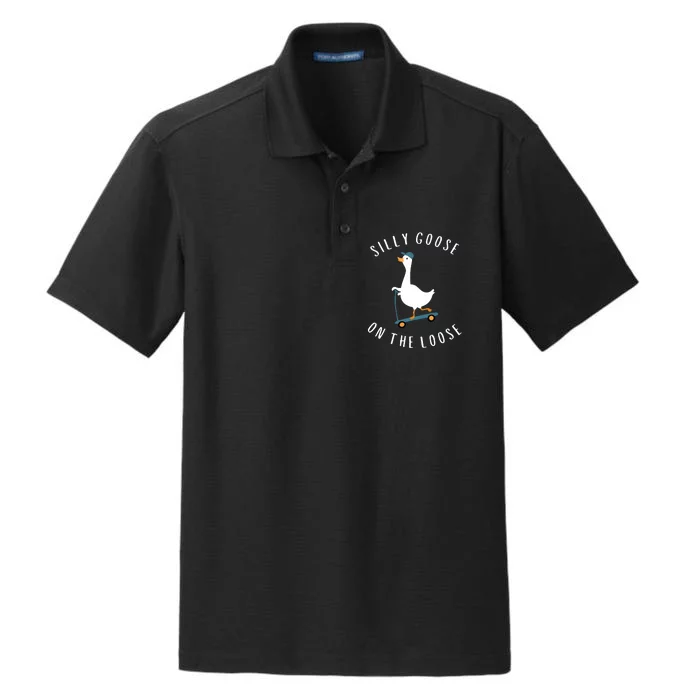 Silly Goose On The Loose Dry Zone Grid Performance Polo