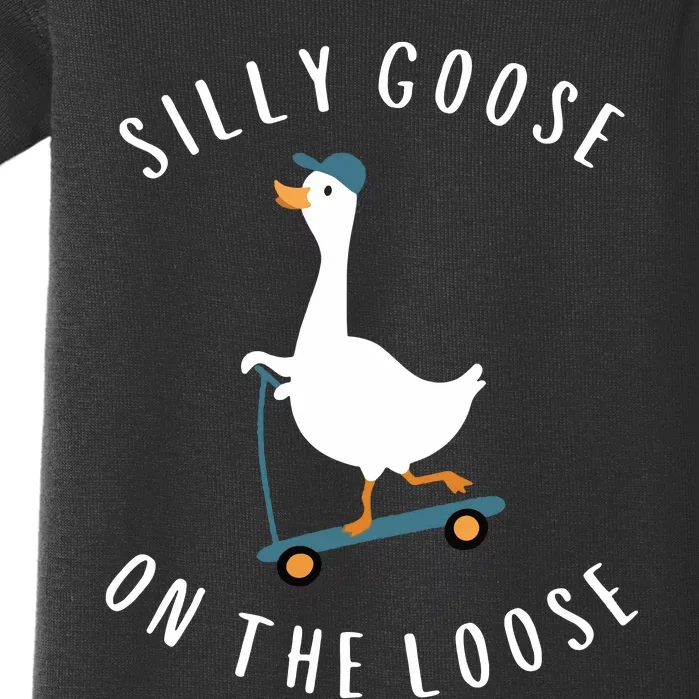 Silly Goose On The Loose Baby Bodysuit