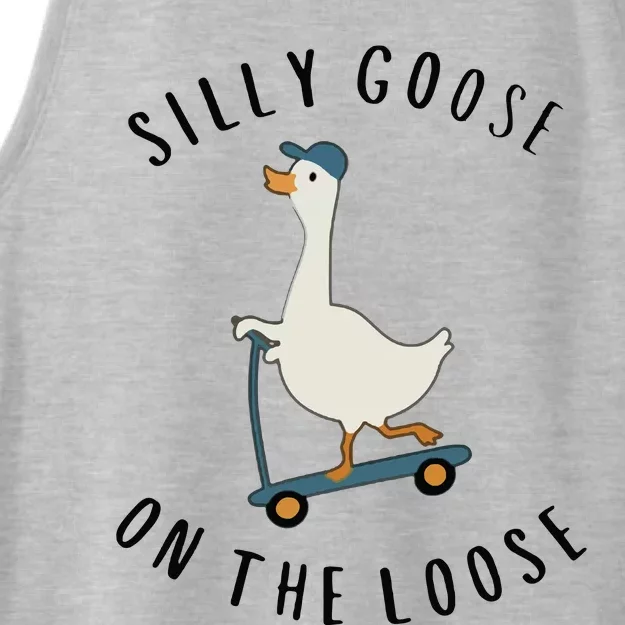 Silly Goose On The Loose Ladies Tri-Blend Wicking Tank