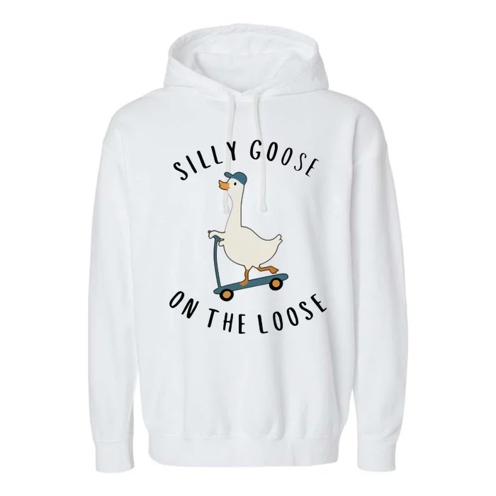 Silly Goose On The Loose Garment-Dyed Fleece Hoodie