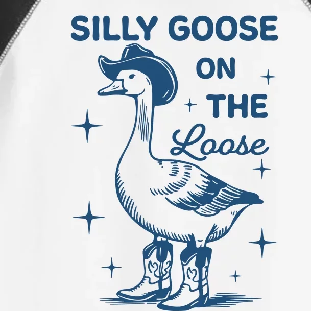 Silly Goose On The Loose Funny Cowgirl Toddler Fine Jersey T-Shirt