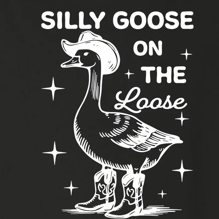 Silly Goose On The Loose Funny Cowgirl Toddler Long Sleeve Shirt