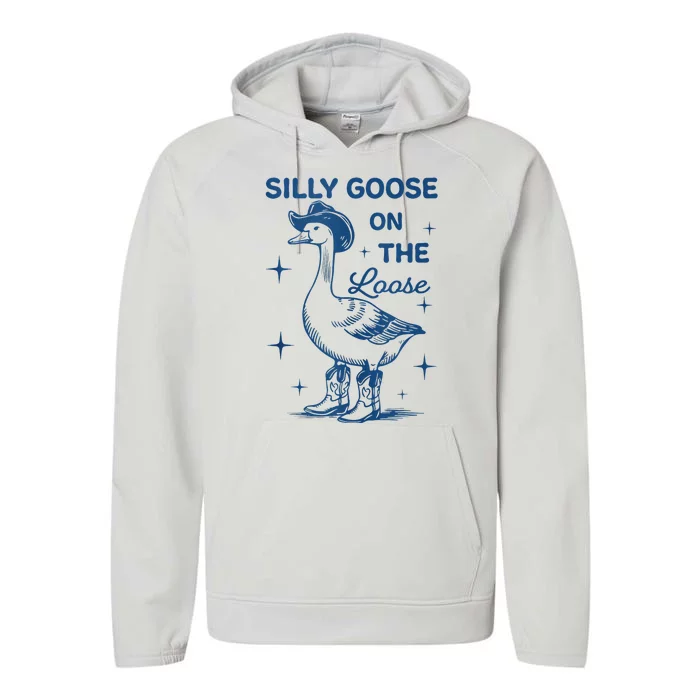 Silly Goose On The Loose Performance Fleece Hoodie