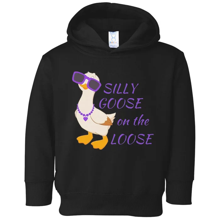 Silly Goose On The Loose Toddler Hoodie