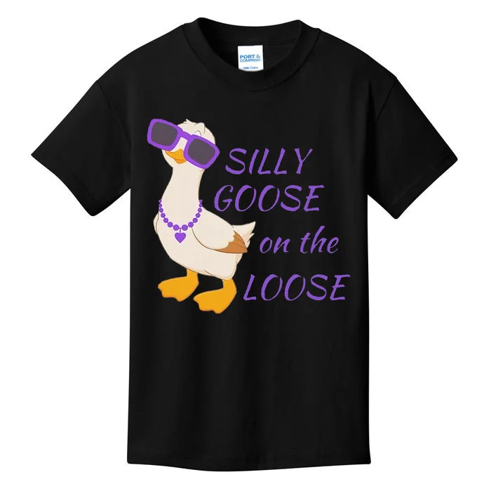 Silly Goose On The Loose Kids T-Shirt