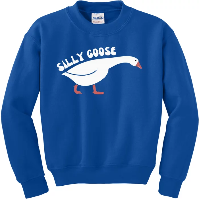 Silly Goose On The Loose Kids Sweatshirt