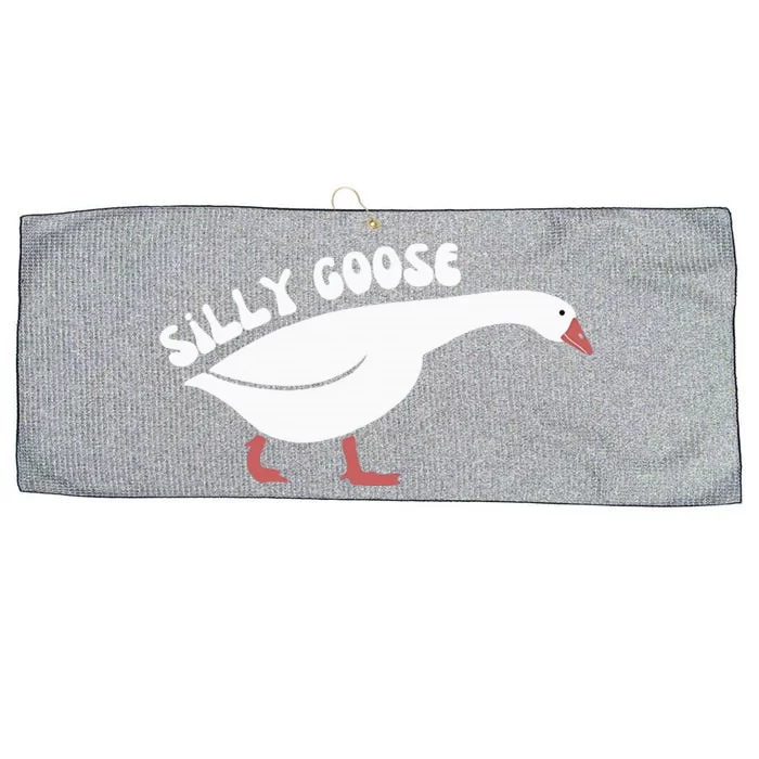 Silly Goose On The Loose Large Microfiber Waffle Golf Towel