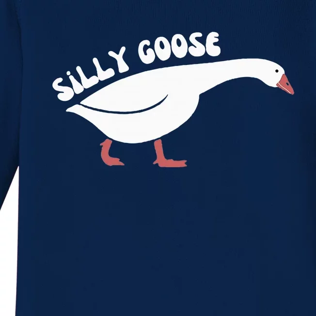 Silly Goose On The Loose Baby Long Sleeve Bodysuit