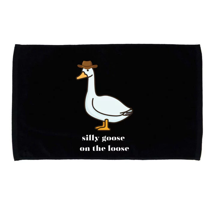 Silly Goose On The Loose Cowboy Duck Microfiber Hand Towel