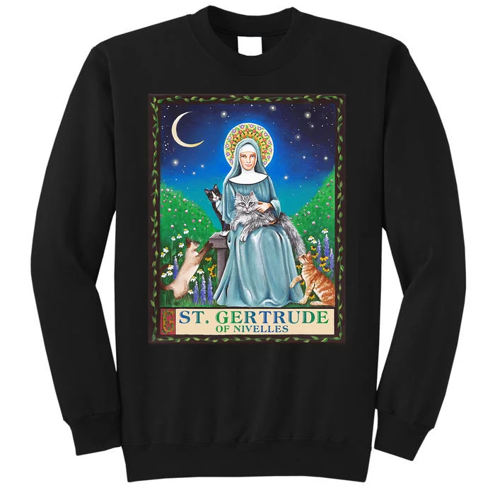 St. Gertrude Of Nivelles Patron Saint Of Cats Lovers Gifts Sweatshirt