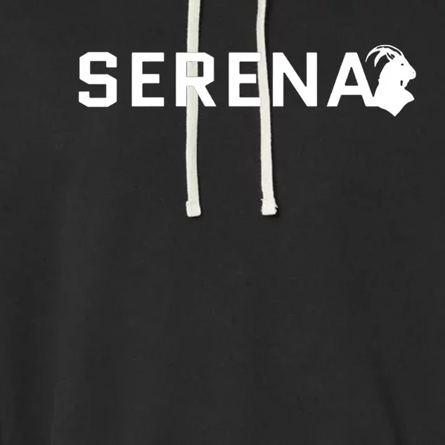 Serena Greatest Of All Time Goat Serena Williams Professional Tennis Player Garment-Dyed Fleece Hoodie