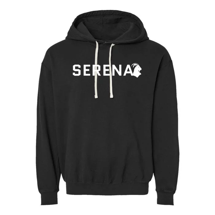 Serena Greatest Of All Time Goat Serena Williams Professional Tennis Player Garment-Dyed Fleece Hoodie