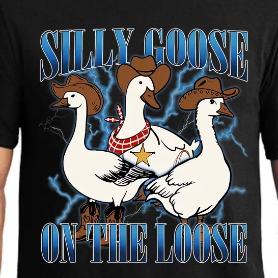 Silly Goose On The Loose Retro Groovy Silly Goose Club Pajama Set