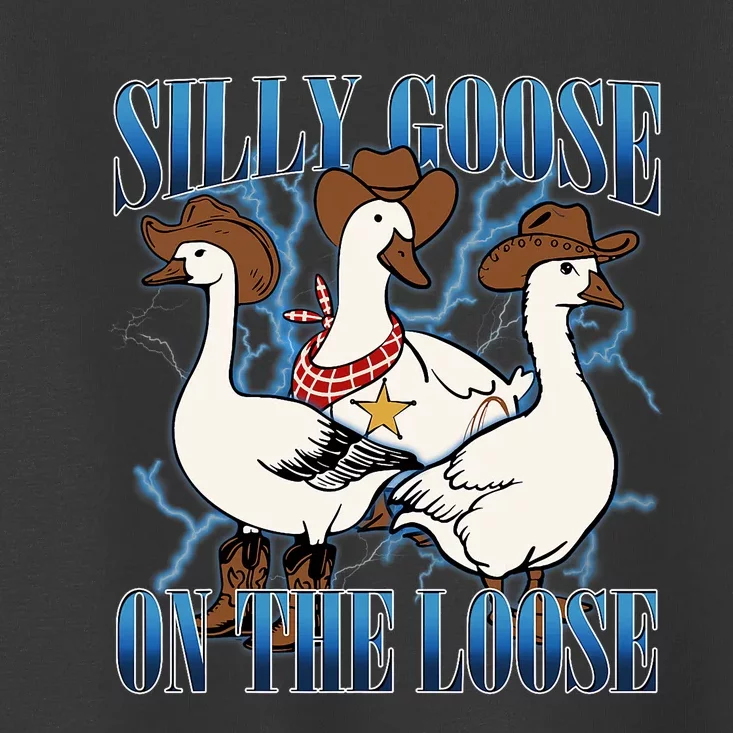 Silly Goose On The Loose Retro Groovy Silly Goose Club Toddler T-Shirt