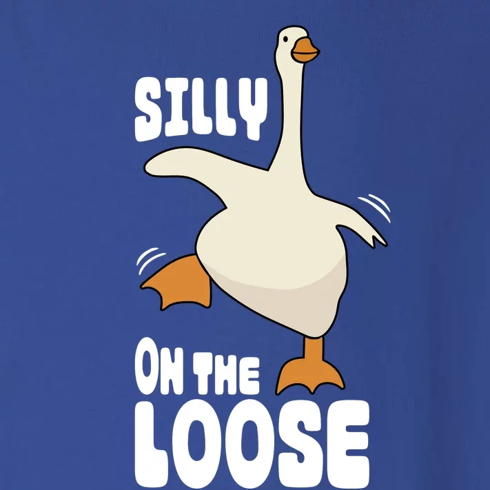 Silly Goose On The Loose Funny Goose Quote Toddler Long Sleeve Shirt