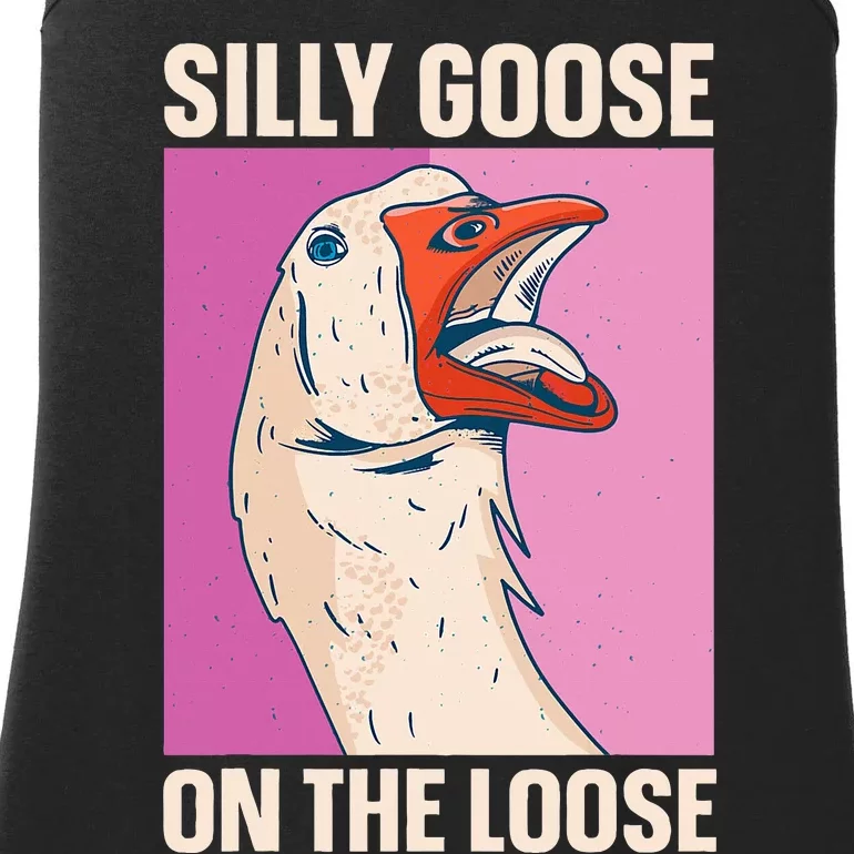 Silly Goose On The Loose Ladies Essential Tank