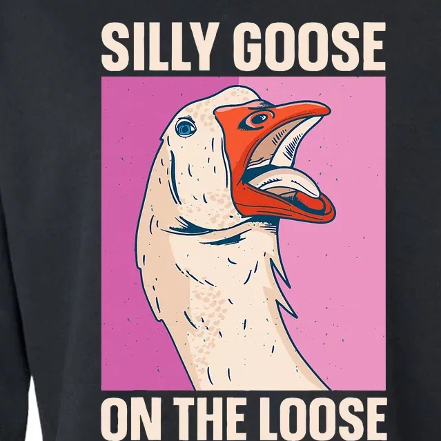 Silly Goose On The Loose Cropped Pullover Crew