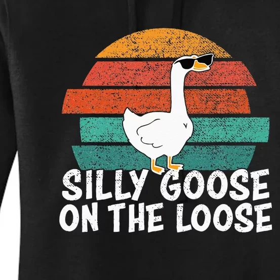 Silly Goose On The Loose Women's Pullover Hoodie