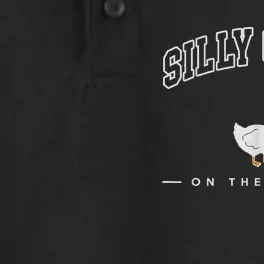 Silly Goose On The Loose Funny Silly Goose University Dry Zone Grid Performance Polo