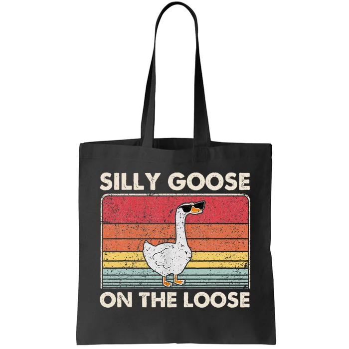 Silly Goose On The Loose Funny Silly Goose University Tote Bag