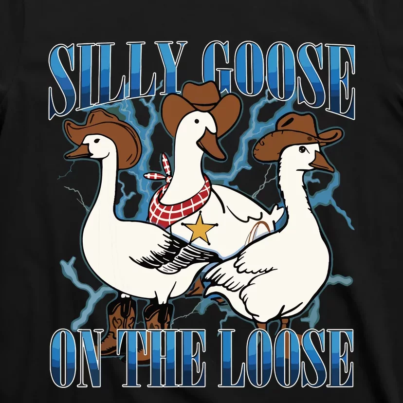 Silly Goose On The Loose Retro Groovy Silly Goose Club T-Shirt