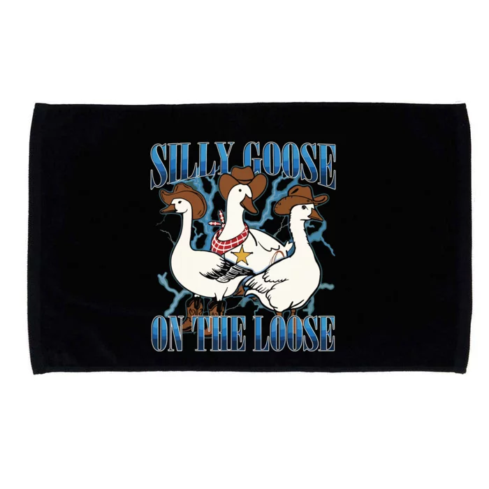 Silly Goose On The Loose Retro Groovy Silly Goose Club Microfiber Hand Towel