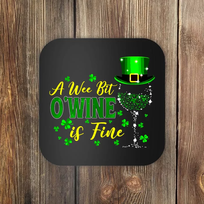 Shamrock Glasses Of Wine St Patricks Day Drinking Leprechaun Coaster