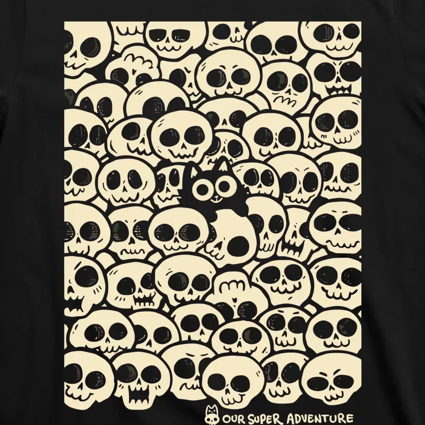 Sarah Graley Our Super Adventure Skull Cat T-Shirt