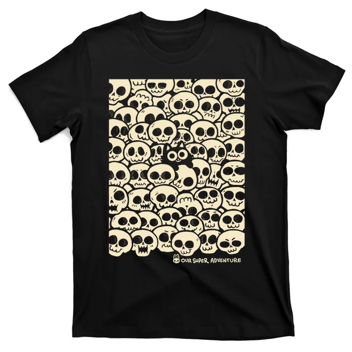 Sarah Graley Our Super Adventure Skull Cat T-Shirt