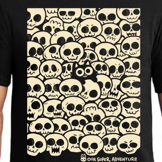 Sarah Graley Our Super Adventure Skull Cat Pajama Set