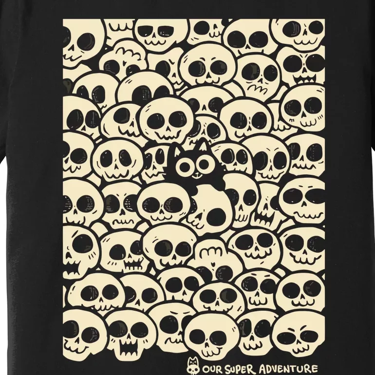 Sarah Graley Our Super Adventure Skull Cat Premium T-Shirt