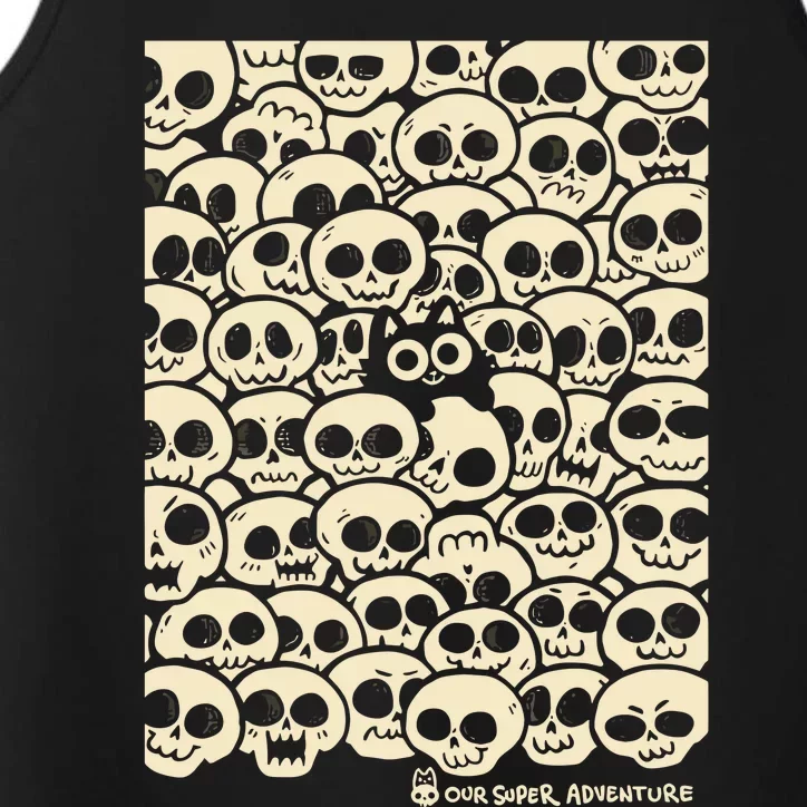 Sarah Graley Our Super Adventure Skull Cat Performance Tank