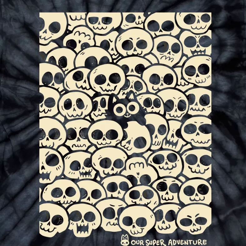 Sarah Graley Our Super Adventure Skull Cat Tie-Dye T-Shirt