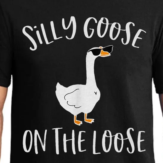 Silly Goose On The Loose Funny Saying Pajama Set