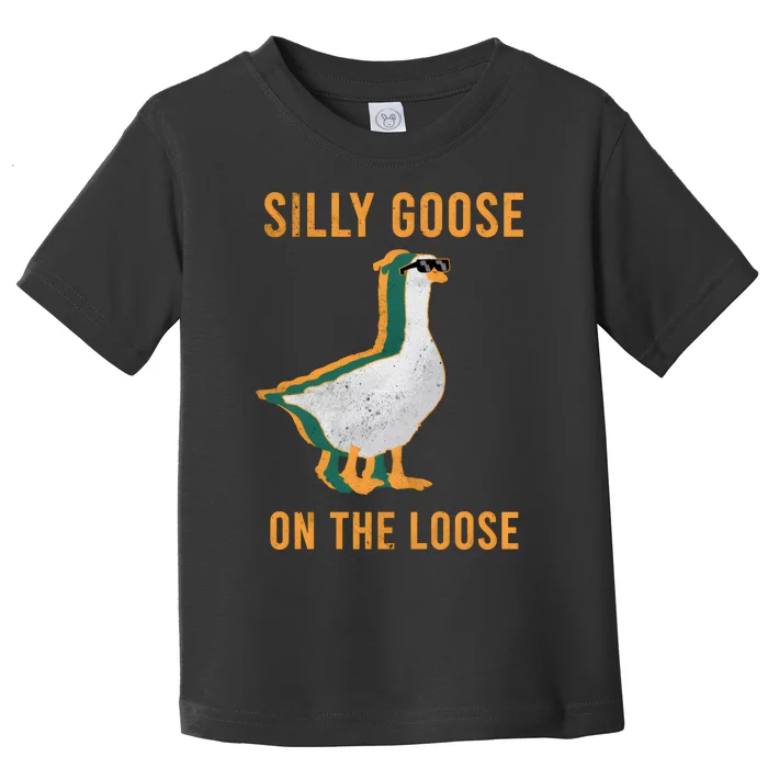 Silly Goose On The Loose Retro Toddler T-Shirt